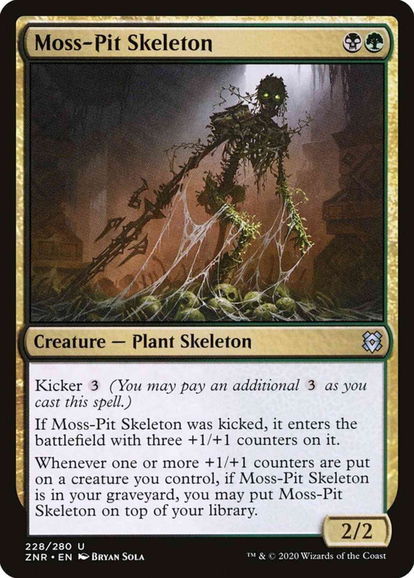Moss-Pit Skeleton [228] [Zendikar Rising] [Non-Foil]