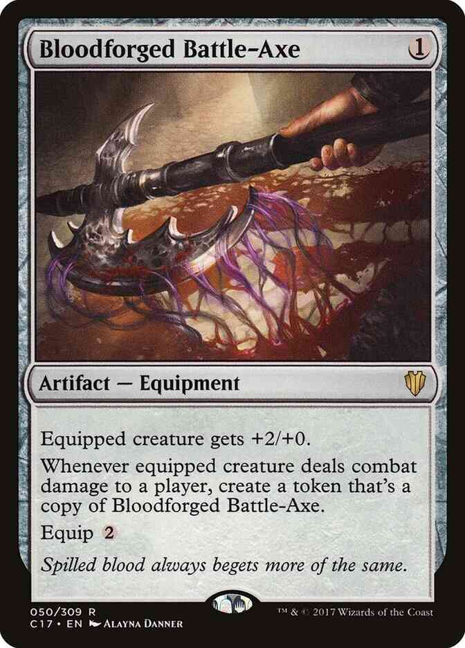 Bloodforged Battle-Axe [50] [Commander 2017] [Non-Foil]