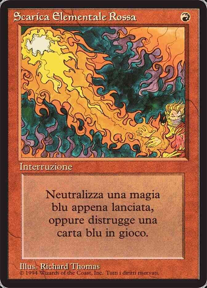 Red Elemental Blast - Italian [171] [Foreign Black Border: Italian] [Non-Foil]