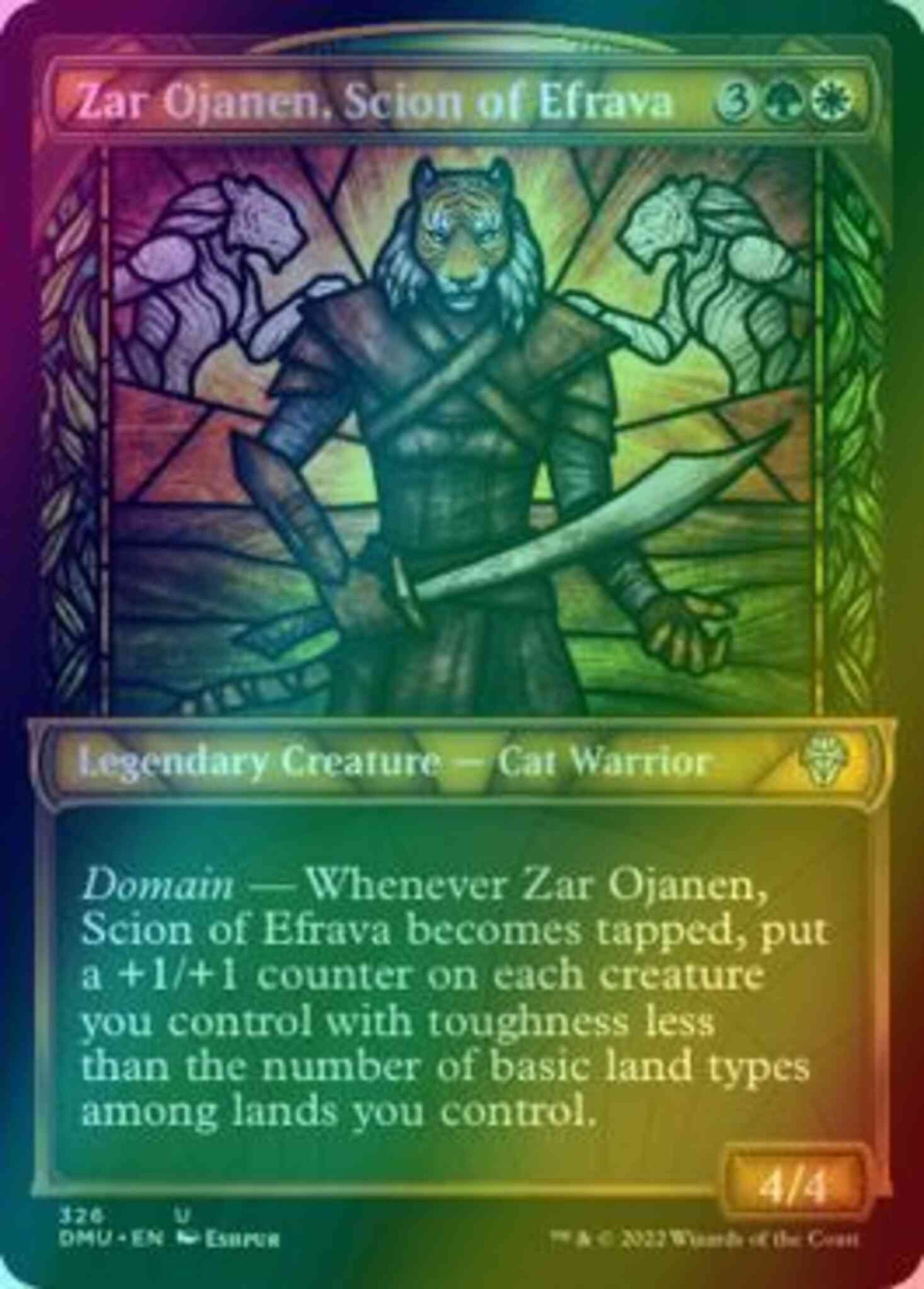 Zar Ojanen, Scion of Efrava [326] [Stained Glass Showcase] [Dominaria United] [Foil]