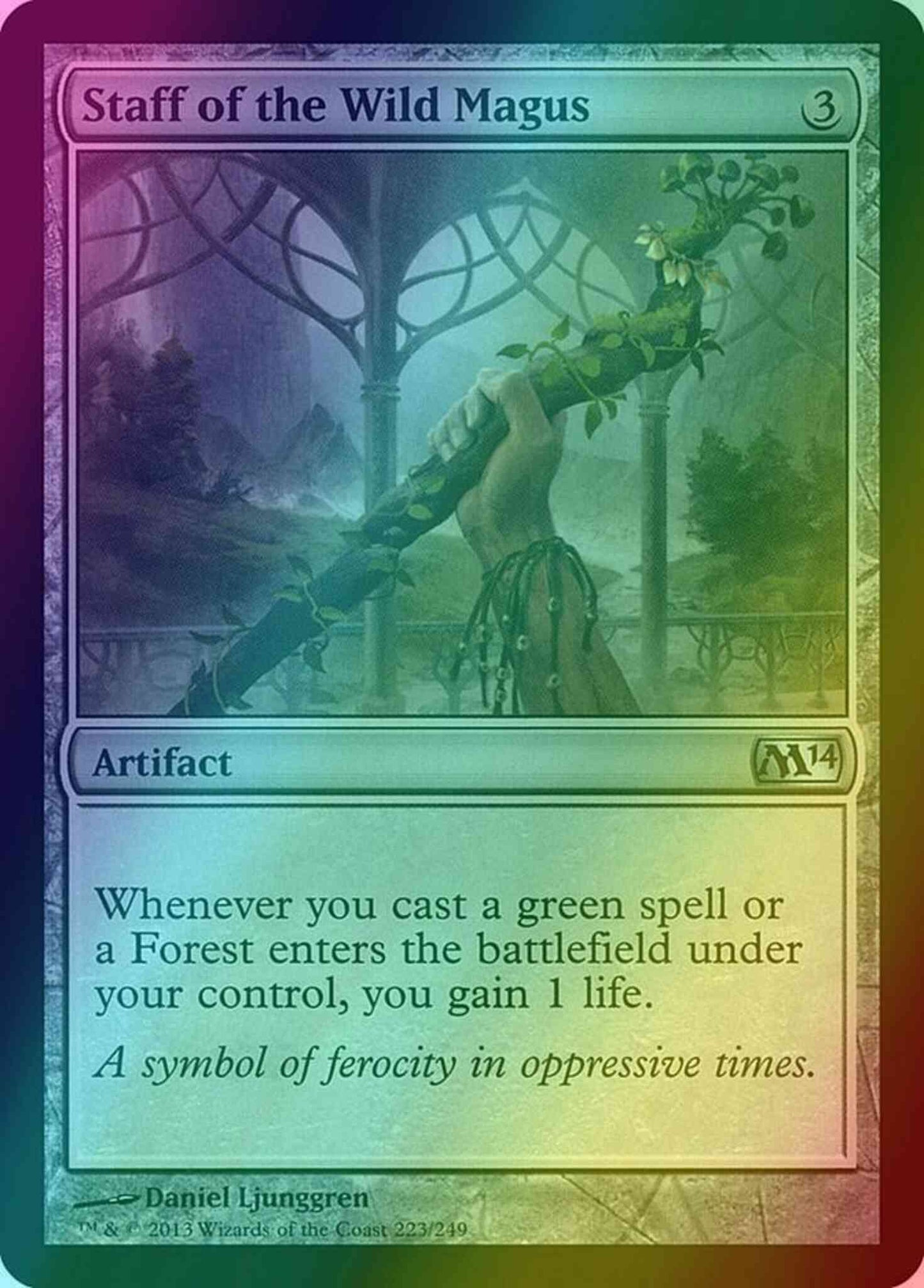 Staff of the Wild Magus [223] [Magic 2014] [Foil]