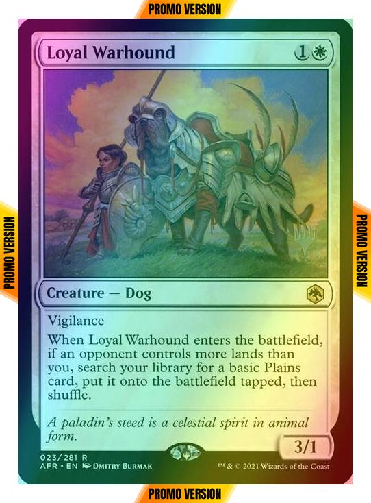 Loyal Warhound [Promo Pack] [23p] [Adventures in the Forgotten Realms Promos] [Foil]