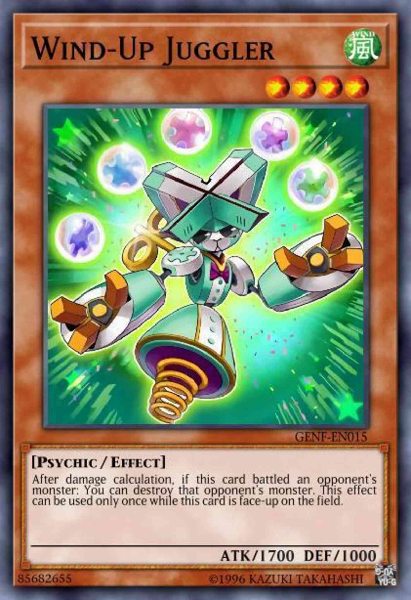 Wind-Up Juggler - GENF-EN015 - Super Rare - 1st Edition