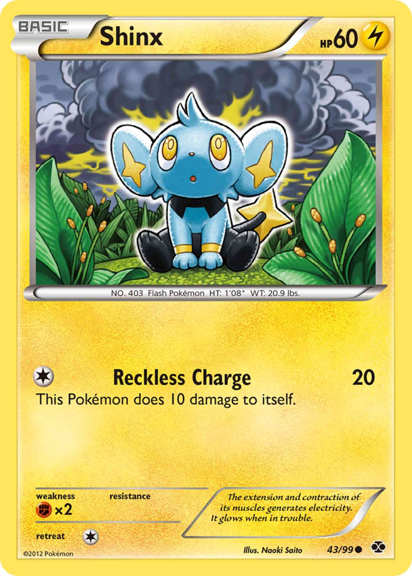 Shinx - 43/99 - Common [bw4-43] [Reverse Holo]