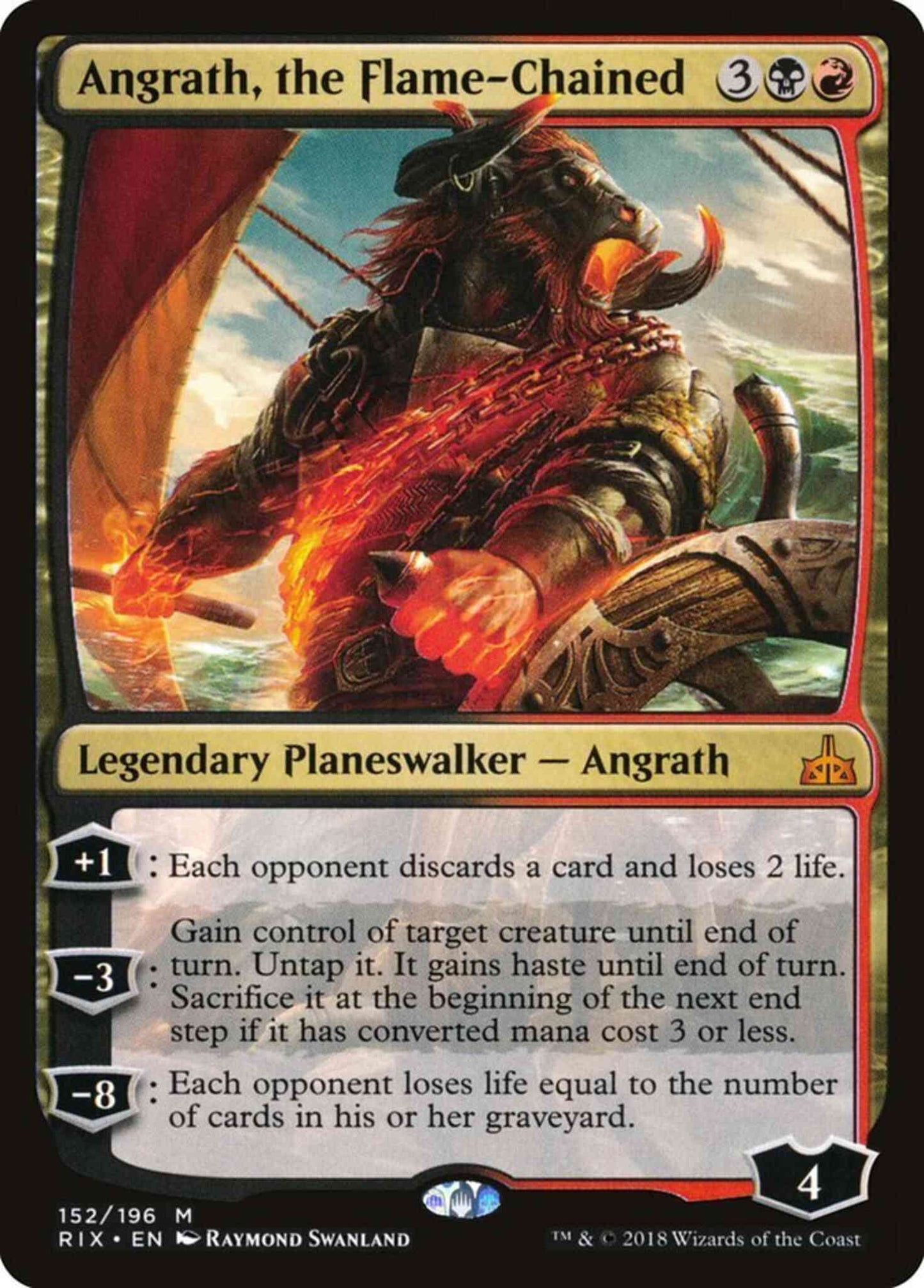 Angrath, the Flame-Chained [152] [Rivals of Ixalan] [Non-Foil]
