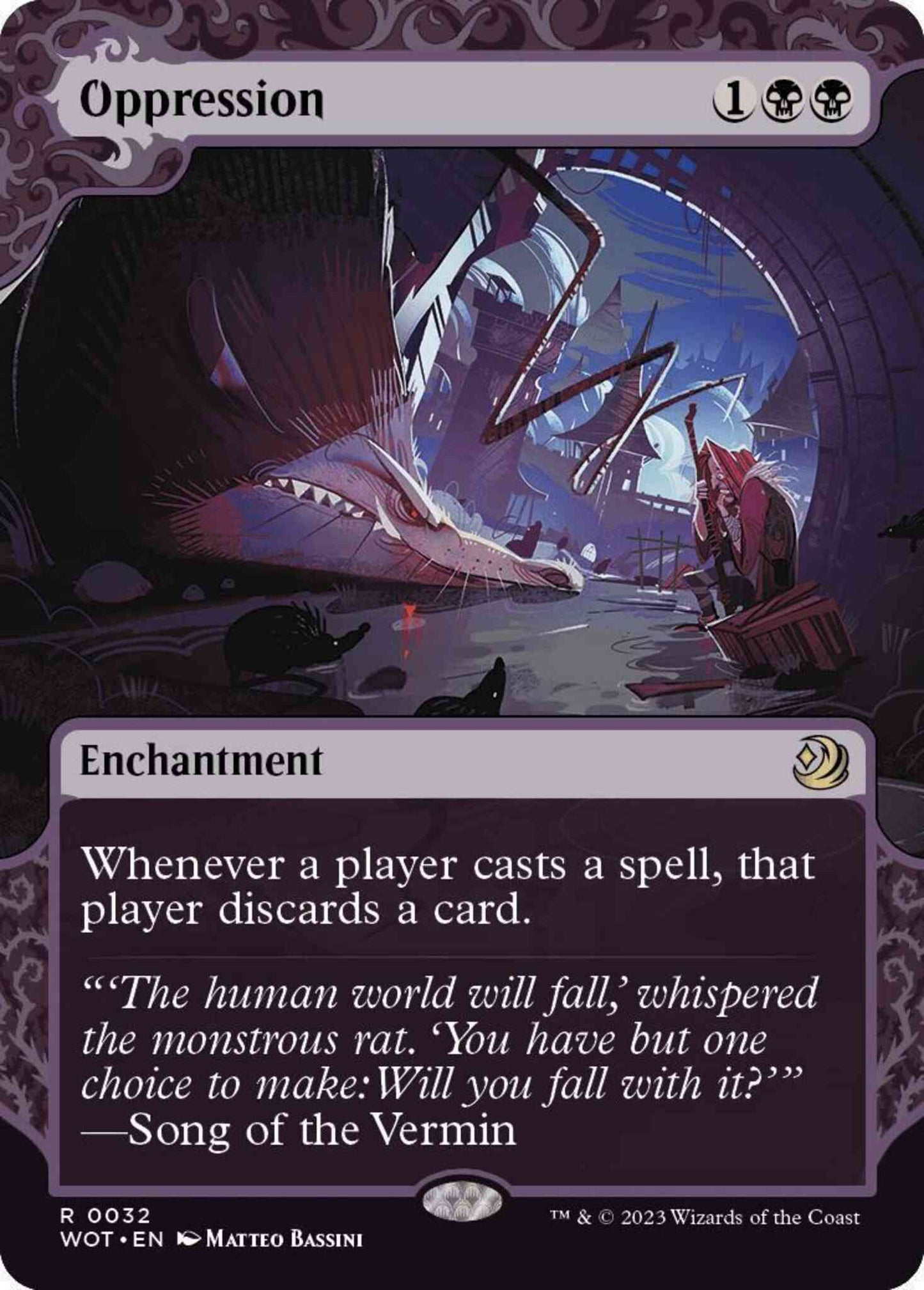 Oppression [32] [Enchanting Tale Showcase] [Wilds of Eldraine: Enchanting Tales] [Non-Foil]