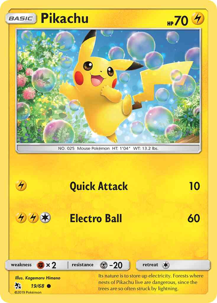 Pikachu - 19/68 - Common [sm115-19] [Reverse Holo]