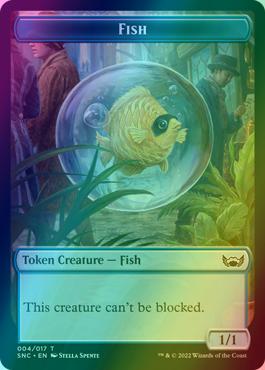 Dog Token (10) // Fish Token (04) [Streets of New Capenna: Tokens] [Foil]