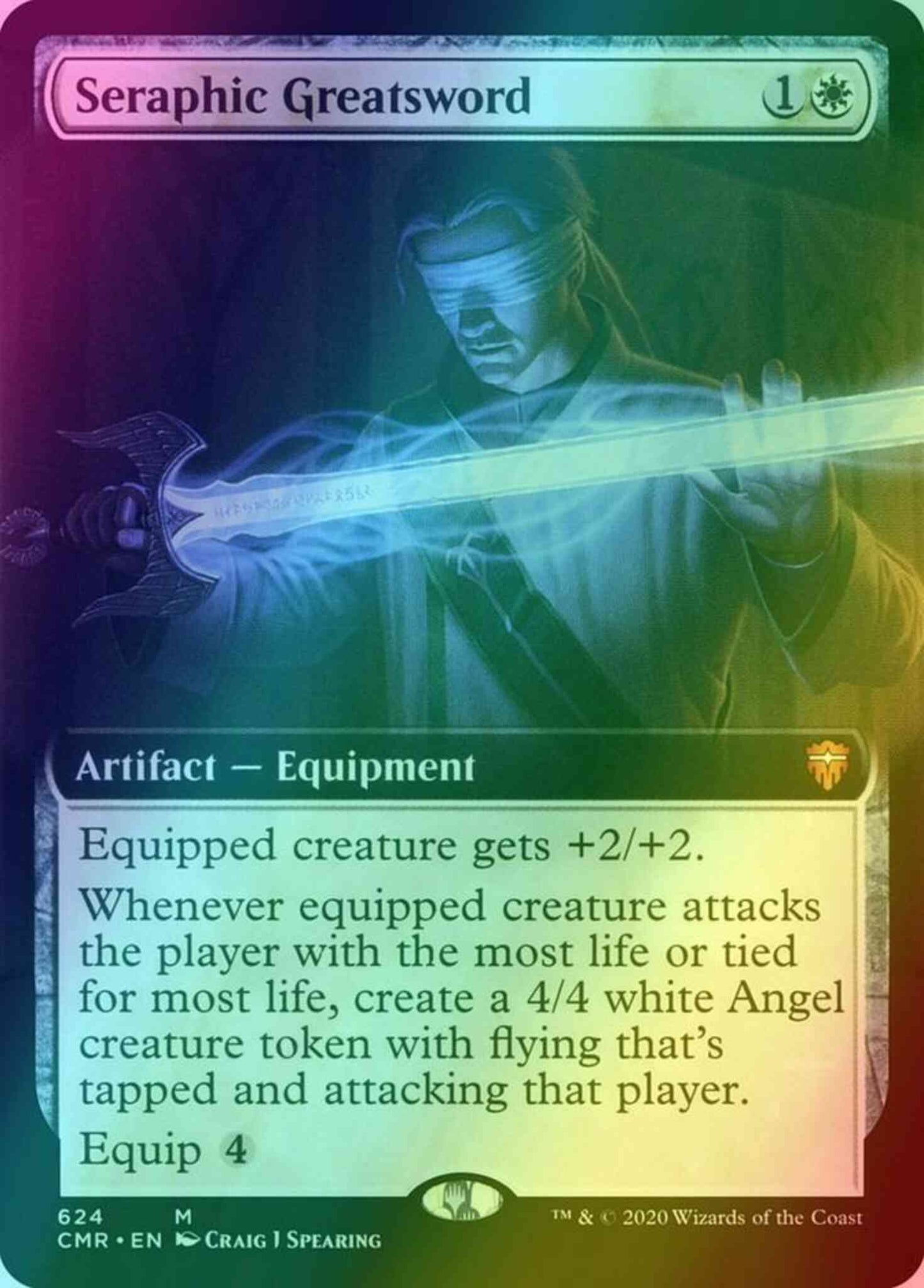 Seraphic Greatsword [624] [Extended Art] [Commander Legends] [Foil]