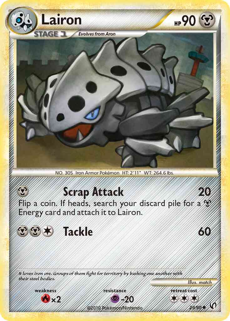 Lairon - 29/90 - Uncommon [hgss3-29] [Non-Holo]