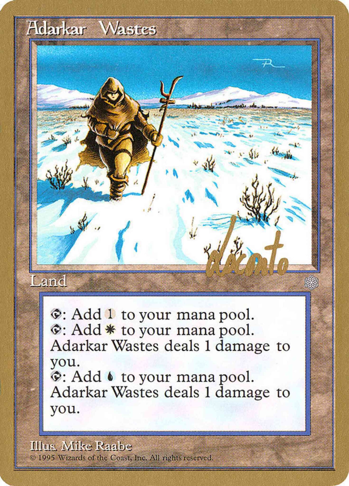Adarkar Wastes [ml351] [Michael Locanto] [Pro Tour Collector Set] [Non-Foil]