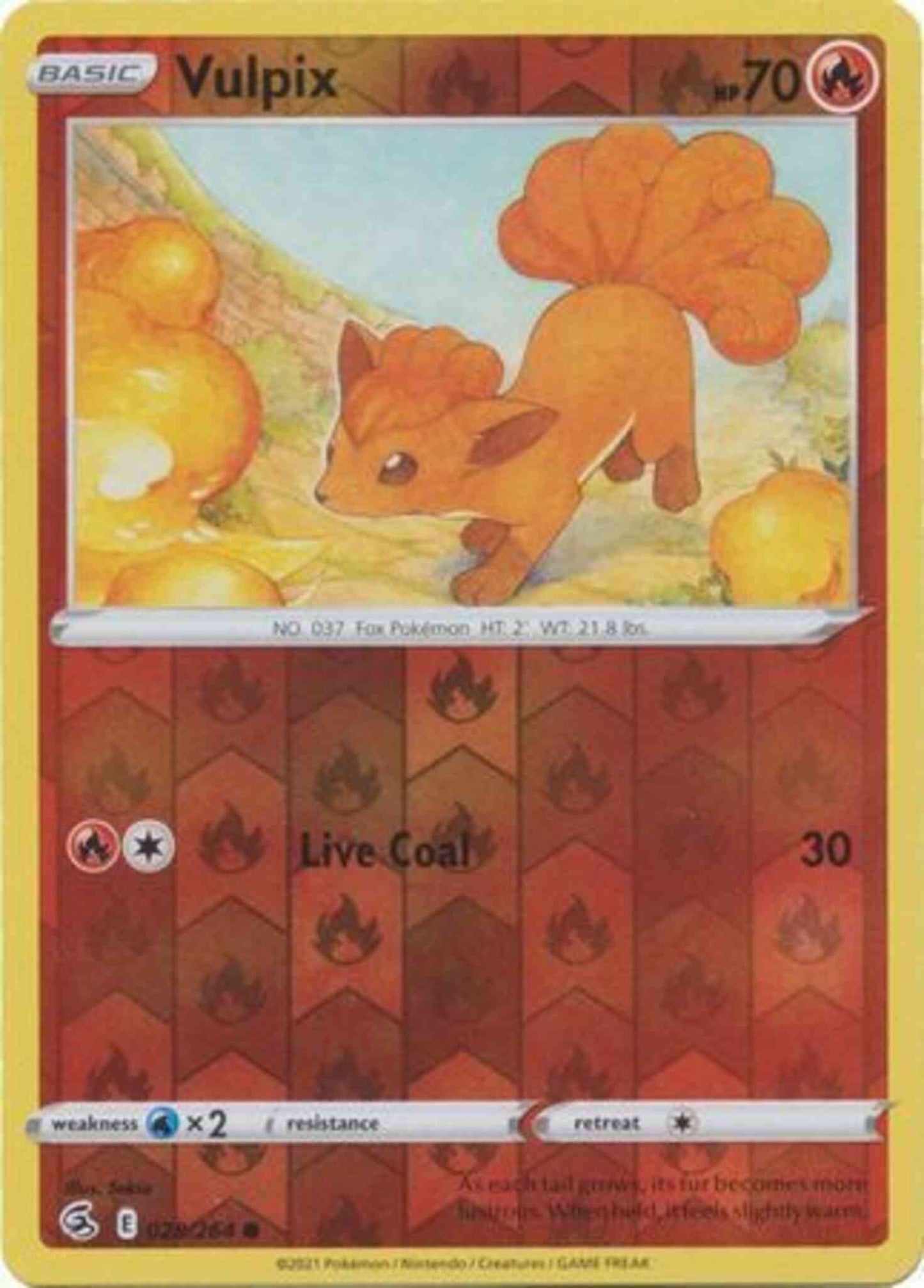 Vulpix - 028/264 - Common [SWSH8-028] [Reverse Holo]