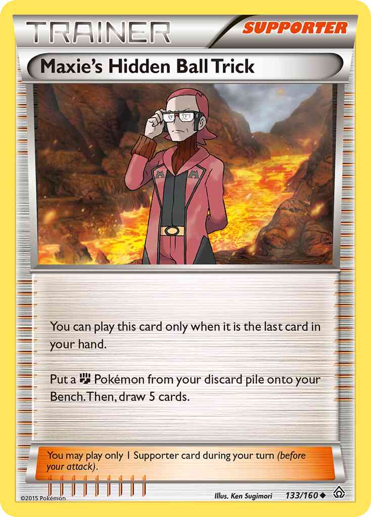 Maxie's Hidden Ball Trick - 133/160 - Uncommon [xy5-133] [Non-Holo]
