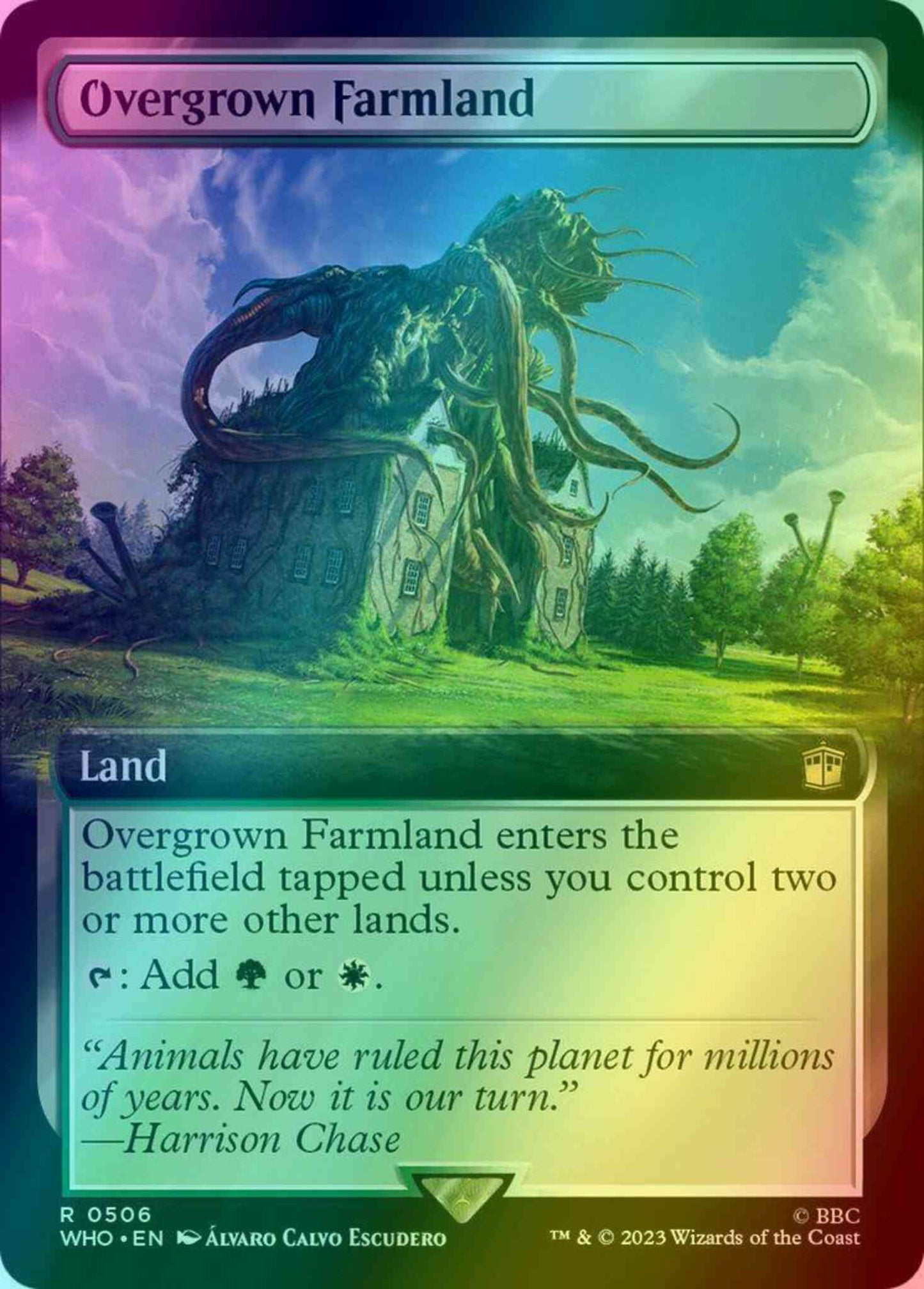 Overgrown Farmland [506] [Extended Art] [Universes Beyond: Doctor Who] [Foil]