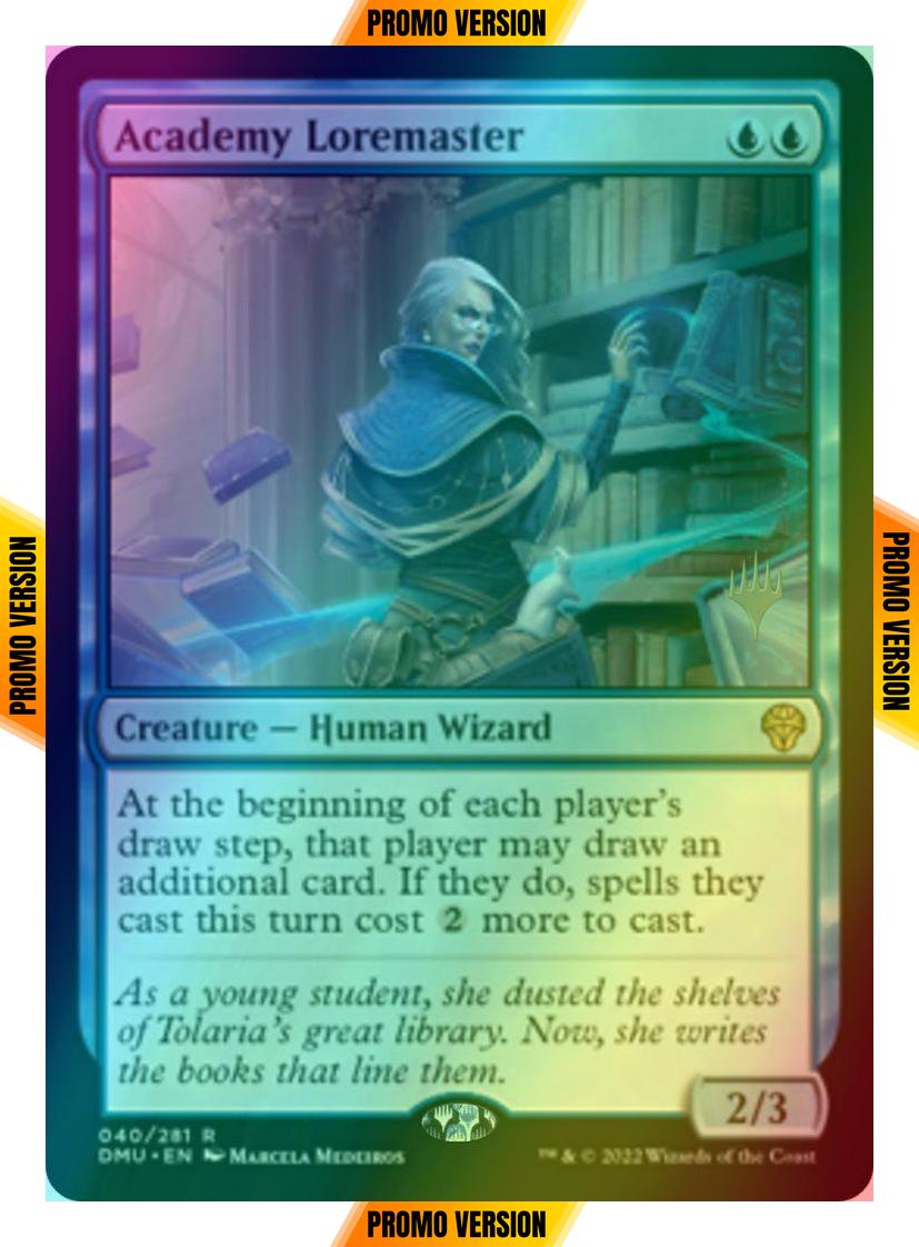 Academy Loremaster [40p] [Promo Pack] [Dominaria United: Promos] [Foil]