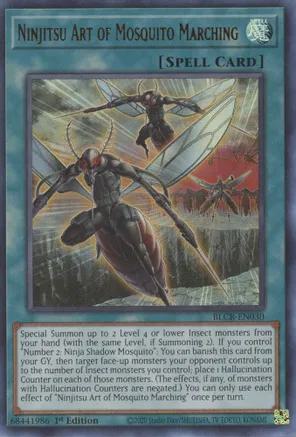 Ninjitsu Art of Mosquito Marching - BLCR-EN030 - Ultra Rare - 1st Edition