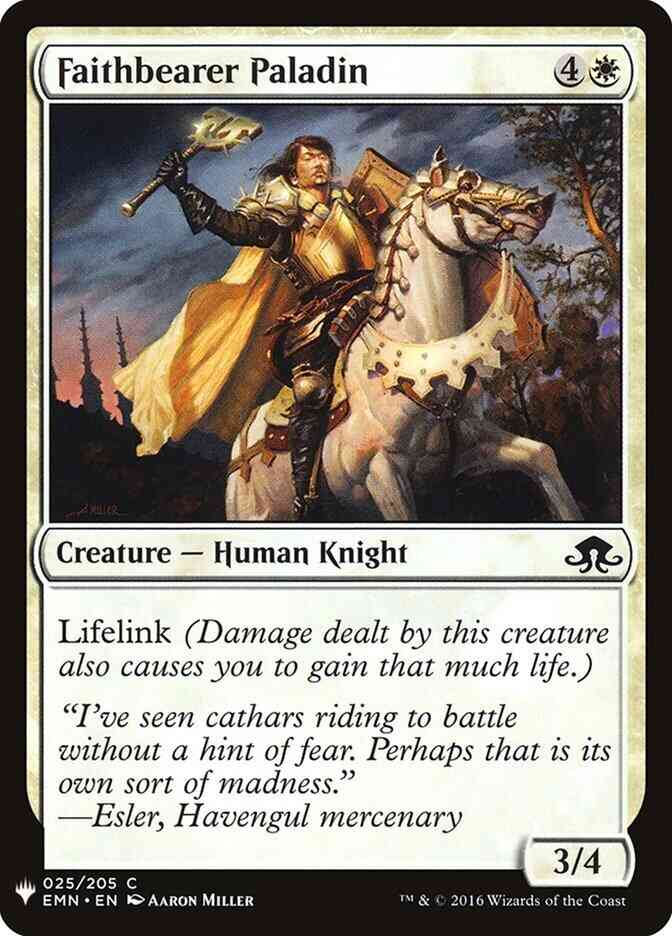 Faithbearer Paladin [EMN-25] [The List] [Non-Foil]