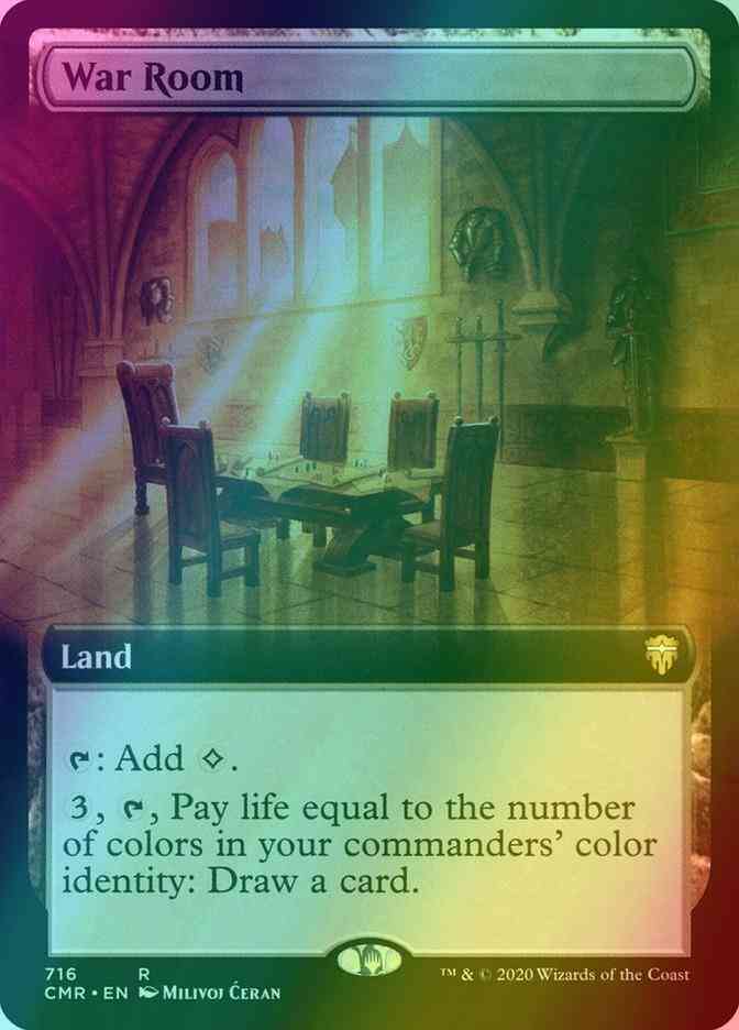 War Room [716] [Extended Art] [Commander Legends] [Foil]