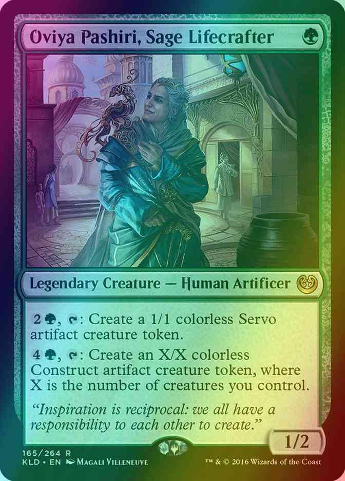 Oviya Pashiri, Sage Lifecrafter [165] [Kaladesh] [Foil]