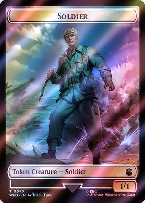Alien Insect Token (51) // Soldier Token (40) [Universes Beyond: Doctor Who: Tokens] [Surge Foil]