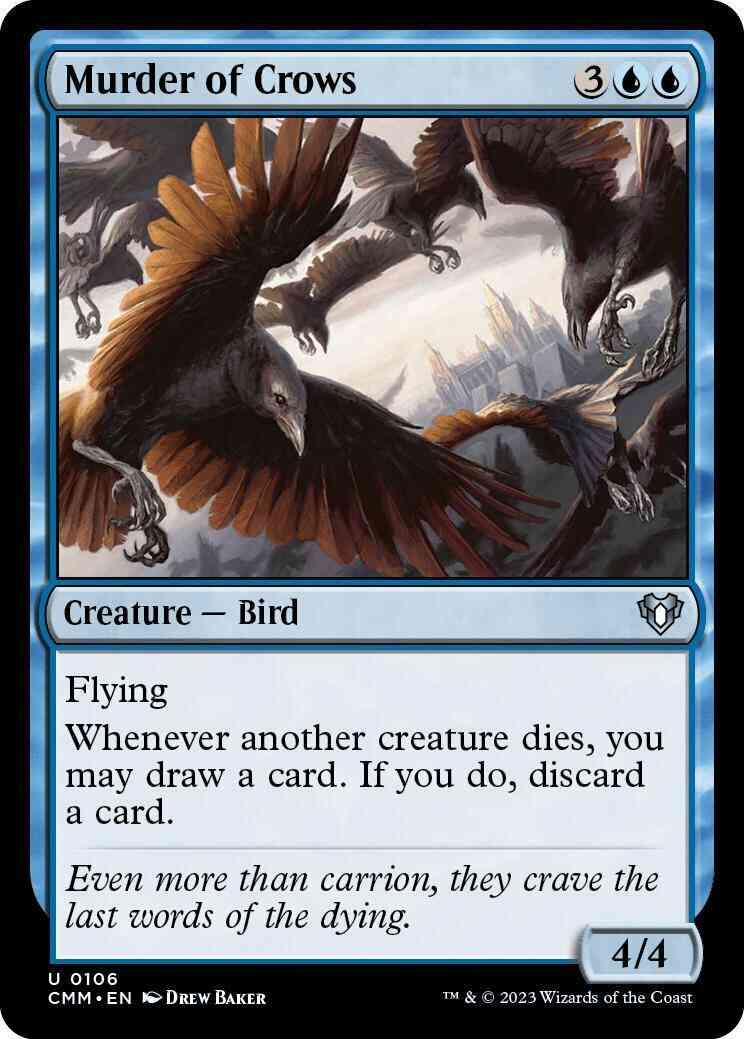 Murder of Crows [106] [Commander Masters] [Non-Foil]