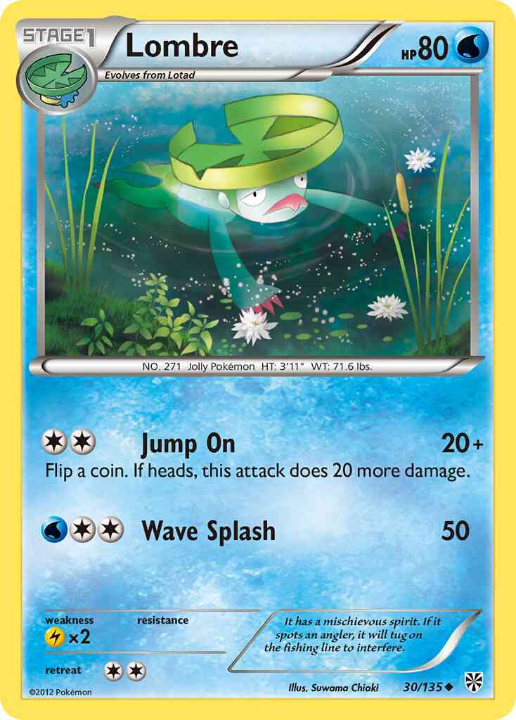 Lombre - 30/135 - Uncommon [bw8-30] [Reverse Holo]