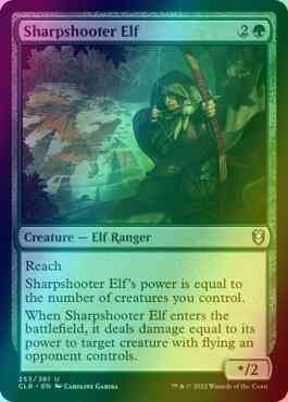 Sharpshooter Elf [253] [Commander Legends: Battle for Baldur's Gate] [Foil]