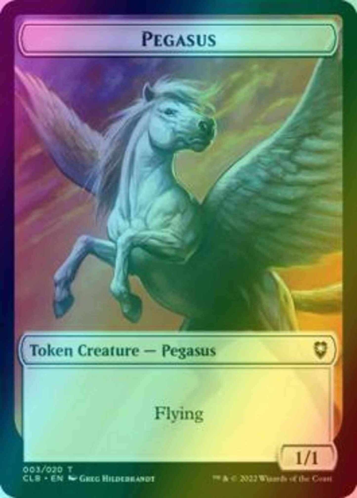 Pegasus Token (03) // Treasure Token (17) [Commander Legends: Battle for Baldur's Gate: Tokens] [Foil]