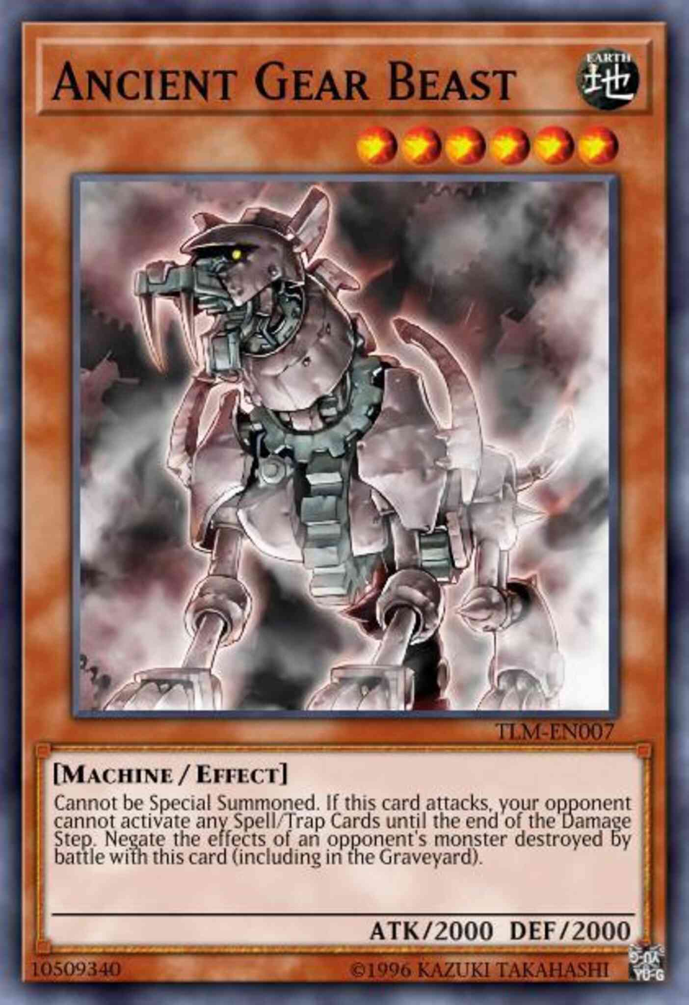Ancient Gear Beast - TLM-EN007 - Ultimate Rare - 1st Edition