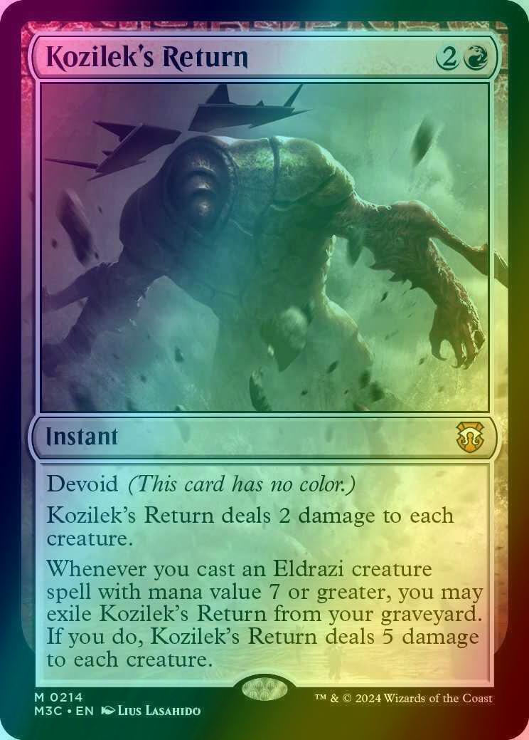 Kozilek's Return [214] [Modern Horizons 3: Commander] [Ripple Foil]
