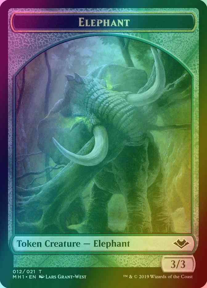 Elephant Token [12] [Modern Horizons Tokens] [Foil]