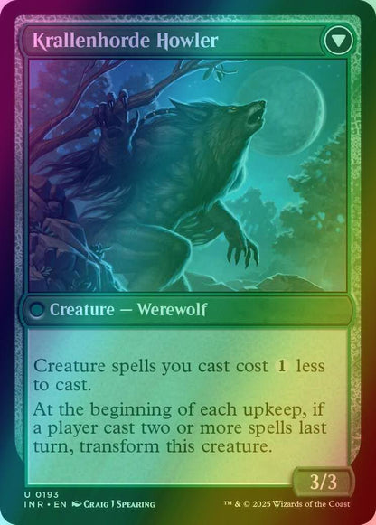 Duskwatch Recruiter // Krallenhorde Howler [193] [Innistrad Remastered] [Foil]