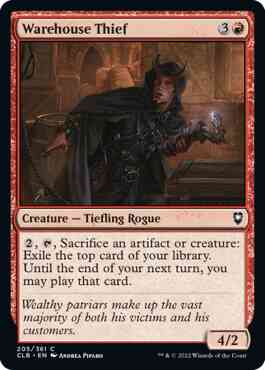 Warehouse Thief [205] [Commander Legends: Battle for Baldur's Gate] [Non-Foil]