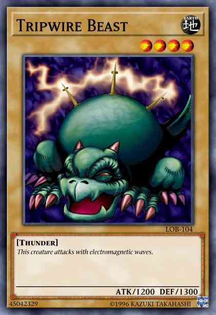 Tripwire Beast - LOB-104 - Common - 1st Edition