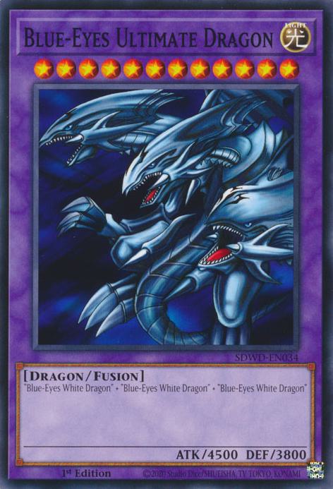 Blue-Eyes Ultimate Dragon - SDWD-EN034 - Common - 1st Edition