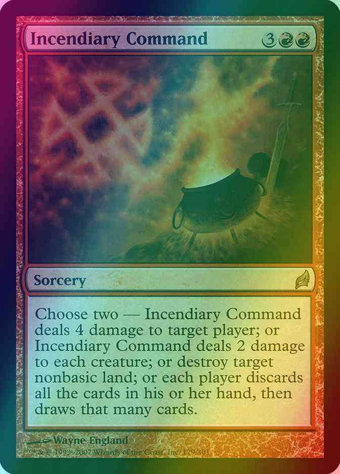 Incendiary Command [179] [Lorwyn] [Foil]