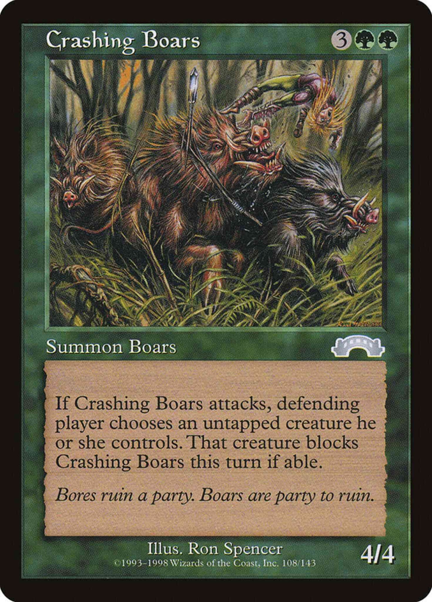 Crashing Boars [108] [Exodus] [Non-Foil]