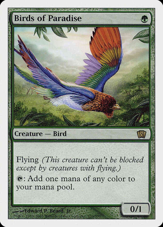 Birds of Paradise [233] [Eighth Edition] [Non-Foil]