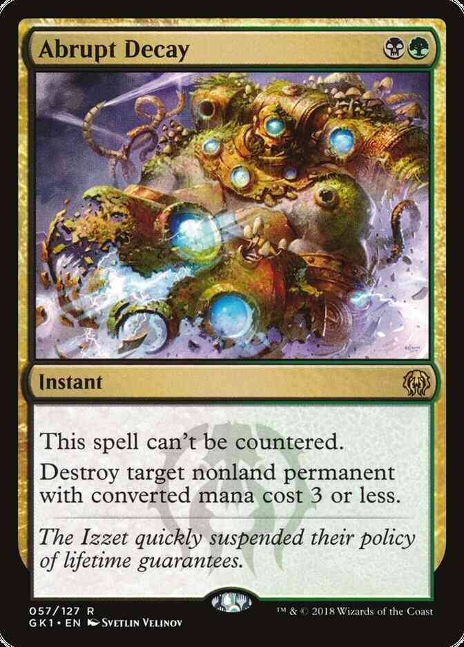 Abrupt Decay [57] [GRN Guild Kit] [Non-Foil]