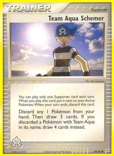 Team Aqua Schemer - 69/95 - Common [ex4-69] [Non-Holo]