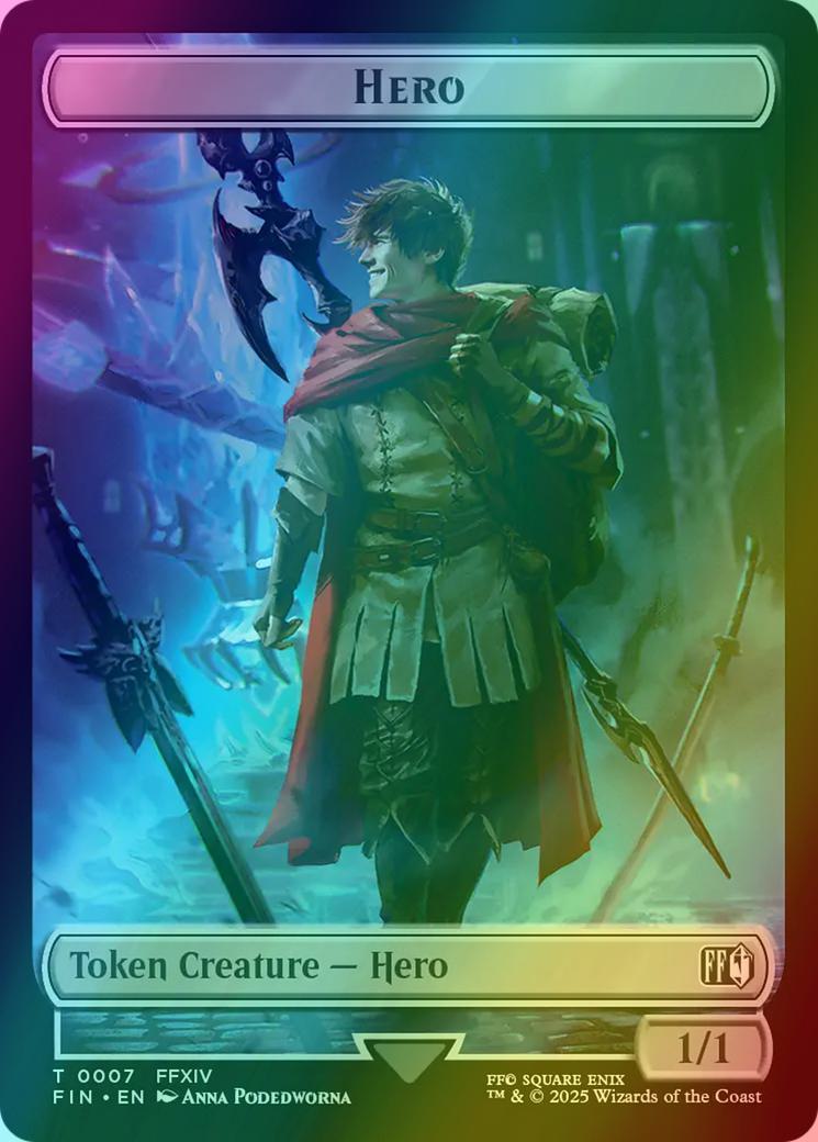 Hero Token (07) // Treasure Token (23) [FINAL FANTASY: Tokens] [Foil]