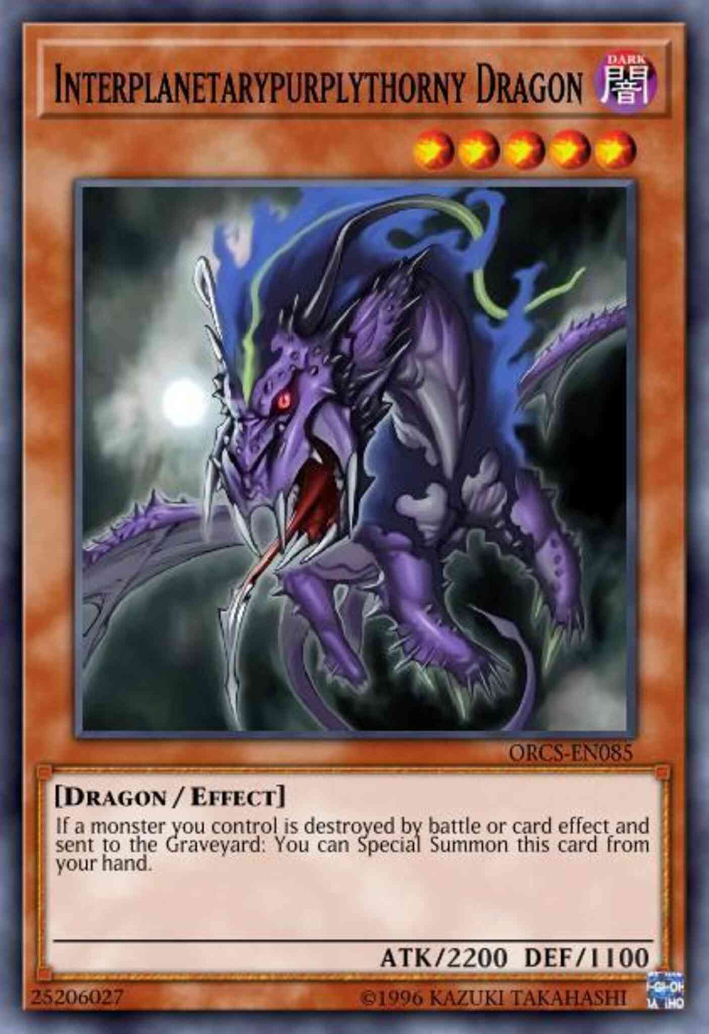 Interplanetarypurplythorny Dragon - SDKS-EN016 - Common - 1st Edition
