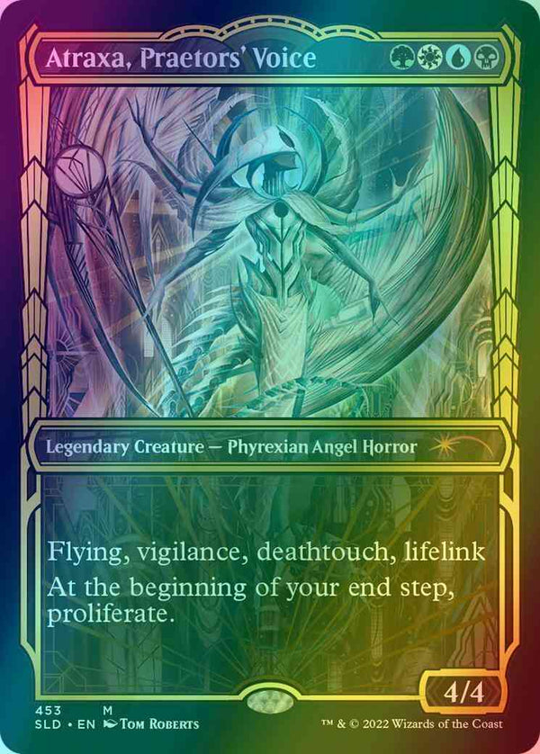 Atraxa, Praetors' Voice [0453] [Golden Age Showcase] [Showcase: New Capenna] [Secret Lair Drop] [Gilded Foil]