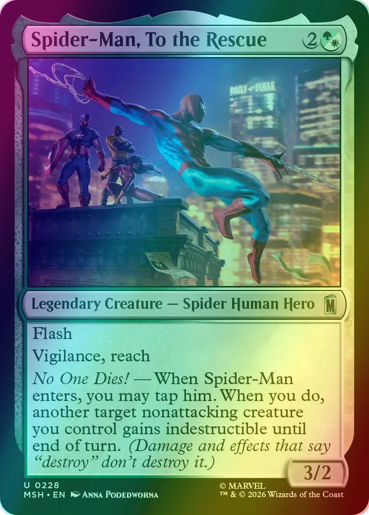 Spider-Man, To the Rescue [228] [Marvel Super Heroes] [Foil]