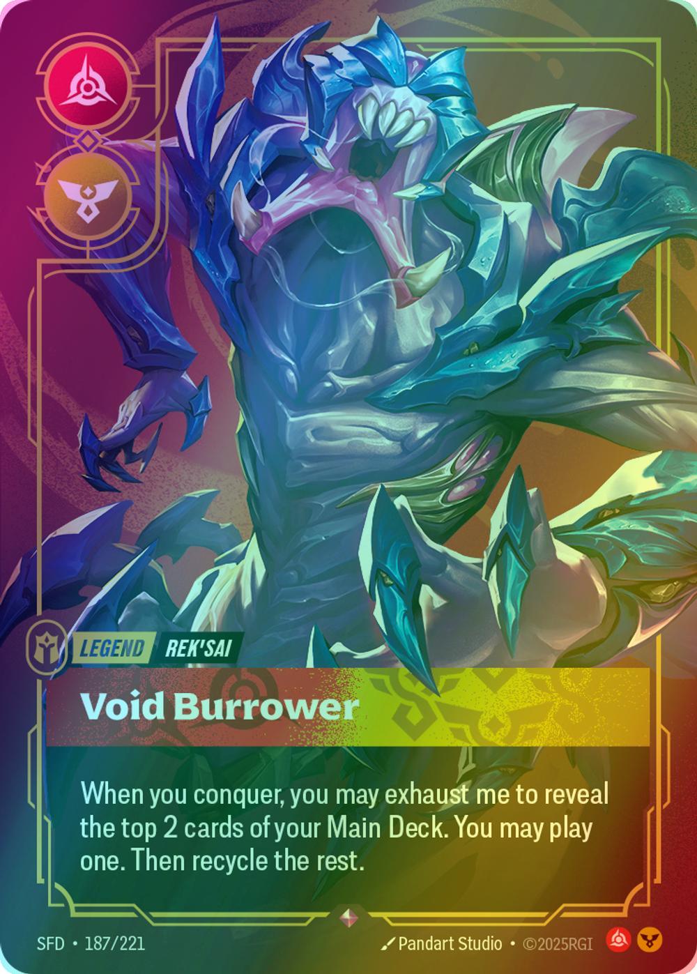 Void Burrower (Rek'sai) - 187/221 [Spiritforged] [Foil]