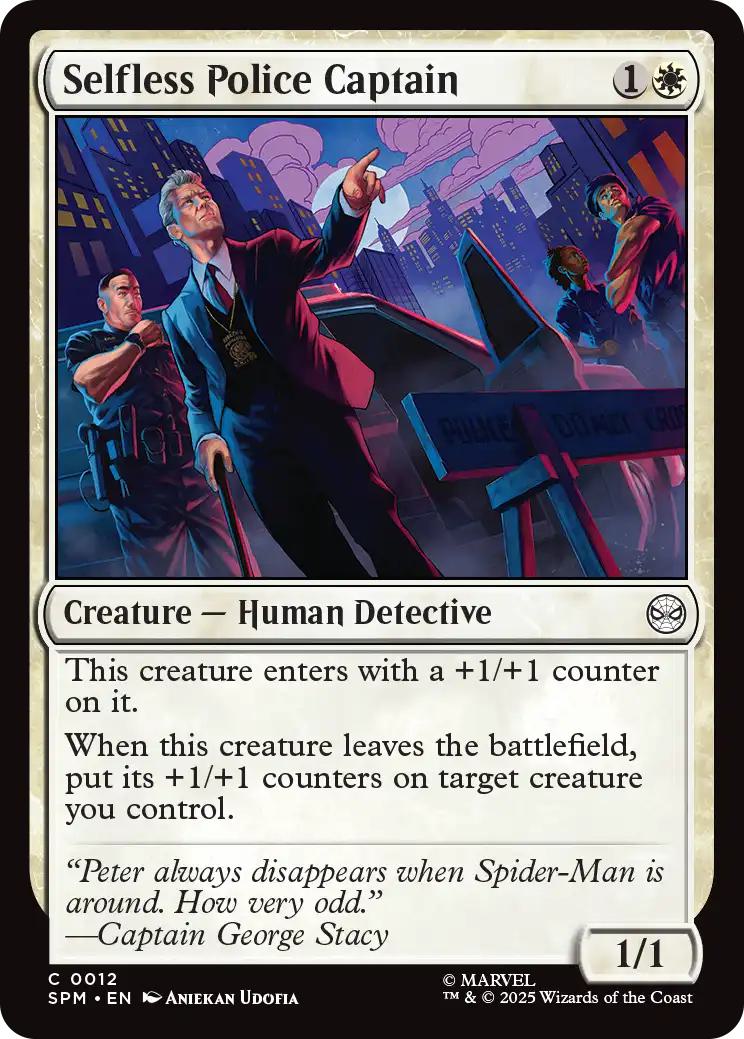 Selfless Police Captain [12] [Marvel's Spider-Man] [Non-Foil]