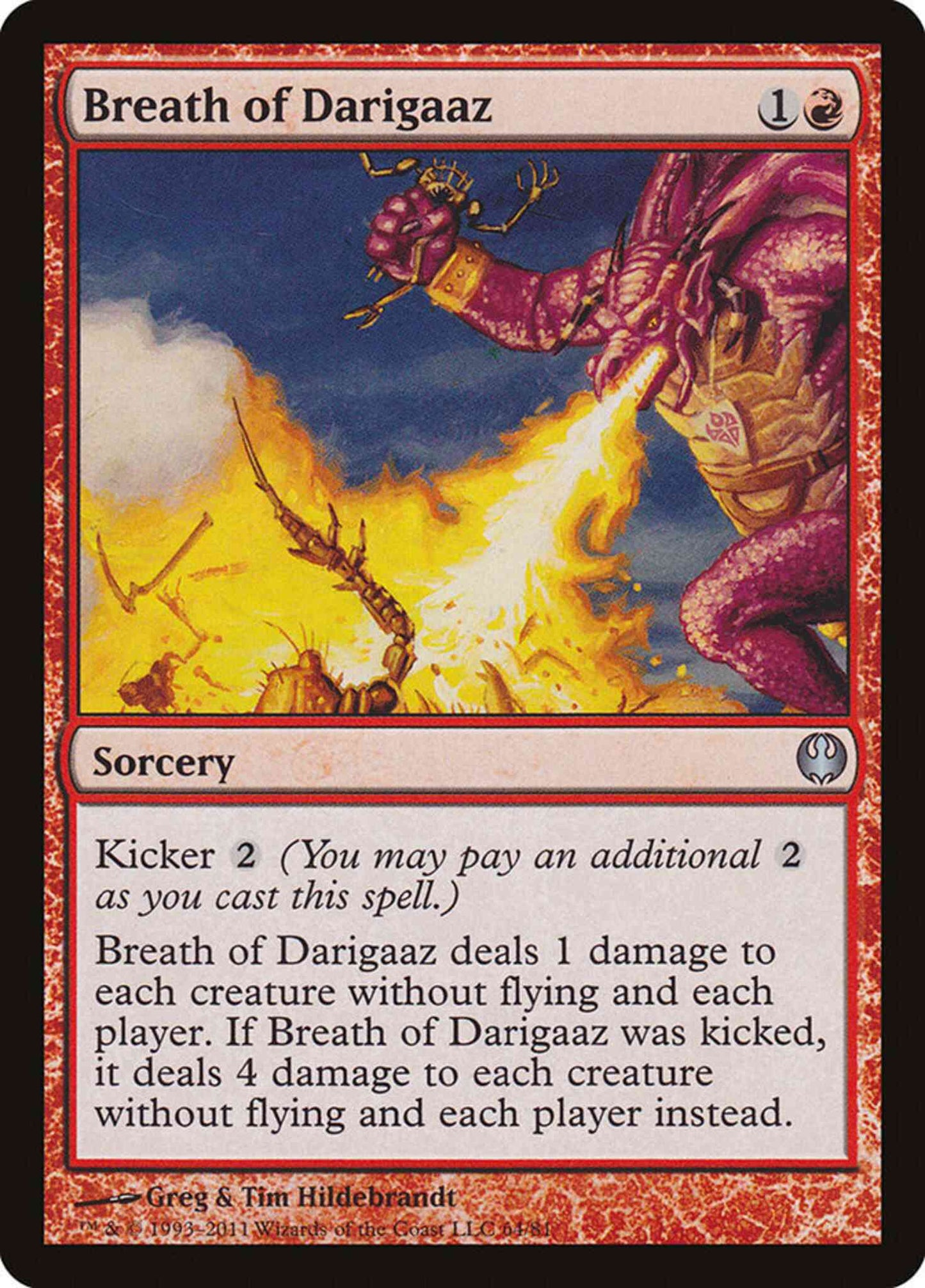 Breath of Darigaaz [64] [Duel Decks: Knights vs. Dragons] [Non-Foil]