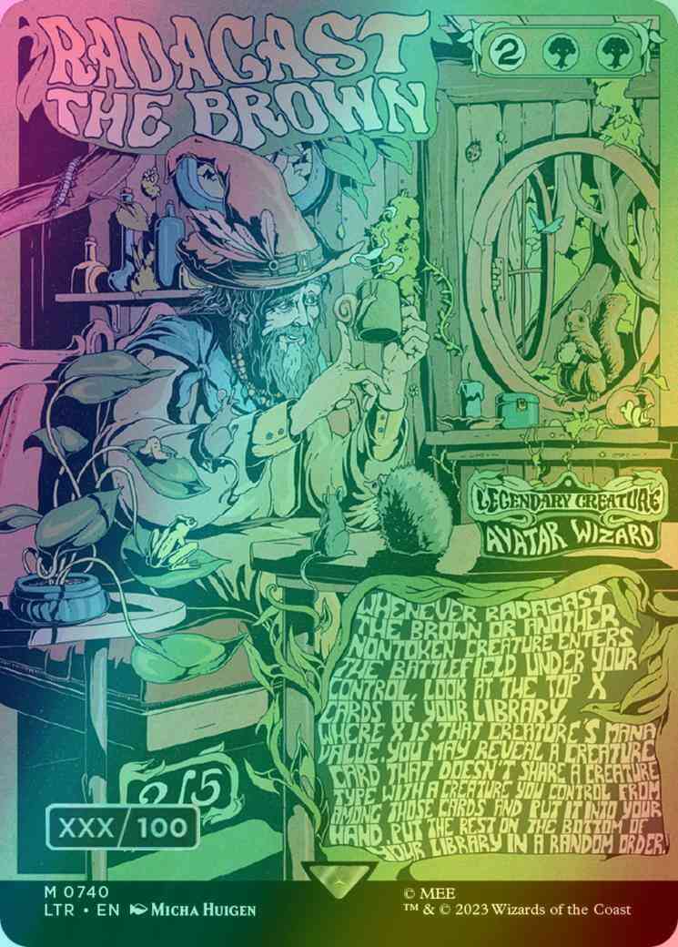 Radagast the Brown - Serial Numbered [740z] [Borderless] [Poster] [The Lord of the Rings: Tales of Middle-earth] [Foil]