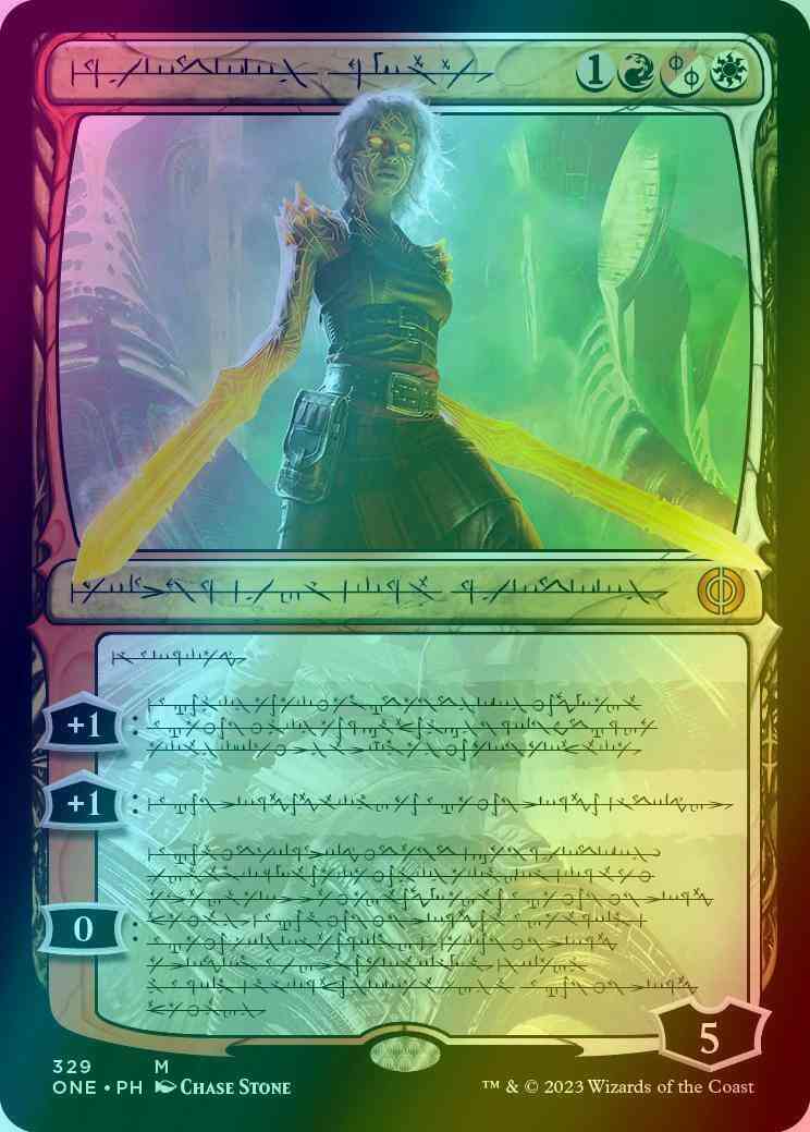 Nahiri, the Unforgiving - Phyrexian [329] [Phyrexian Showcase] [Phyrexia: All Will Be One] [Foil]