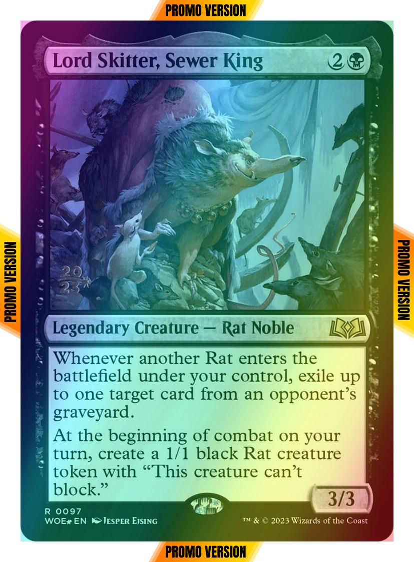 Lord Skitter, Sewer King [97s] [Prerelease] [Wilds of Eldraine: Promos] [Foil]
